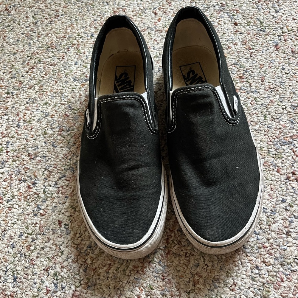 Black Vans, size 8.5